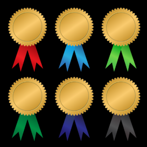 Award ribbons